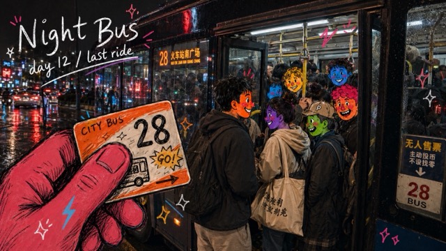 Urban Transit Doodle Diary Style preview