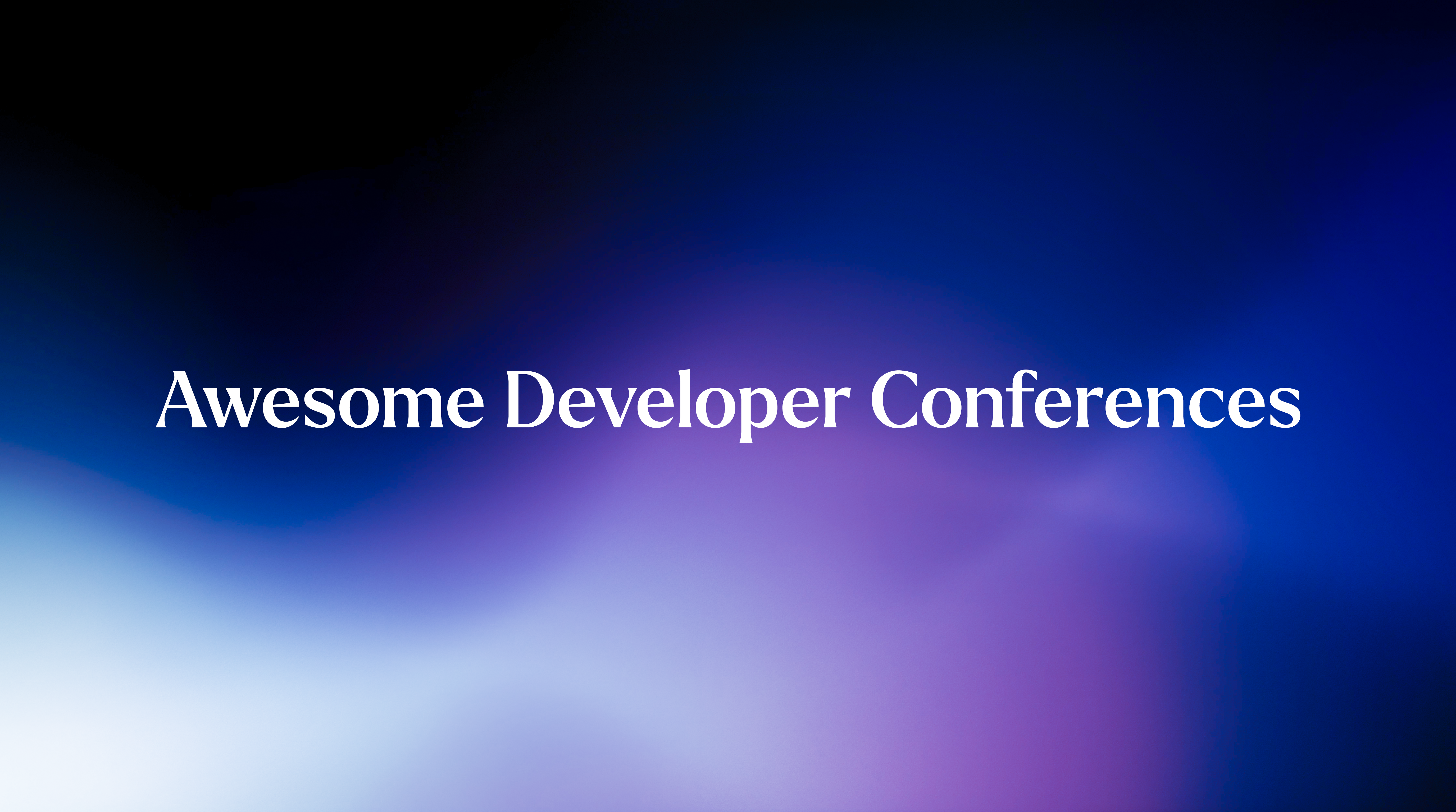 Awesome Developer Conferences Banner