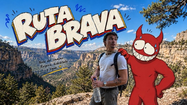 Mountain Trail Monster Doodle Poster Style preview