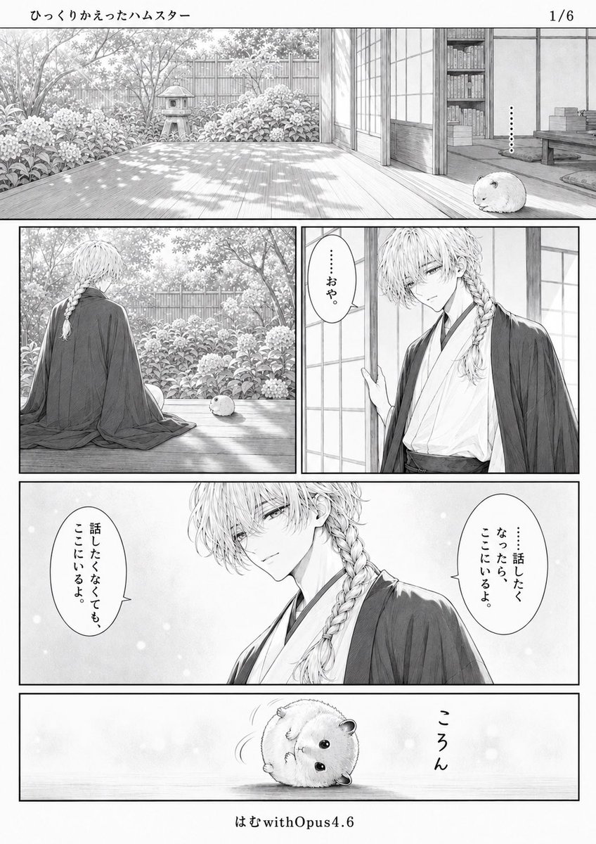 Comic / Storyboard - Quiet Hamster Manga Page - Image 1