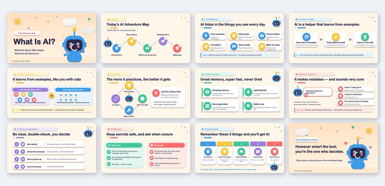 Teaching / Knowledge Sharing template preview