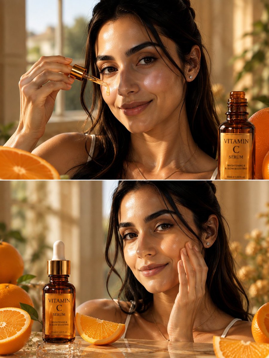 E-commerce Main Image - Vitamin C Serum Beauty Ad - Image 1