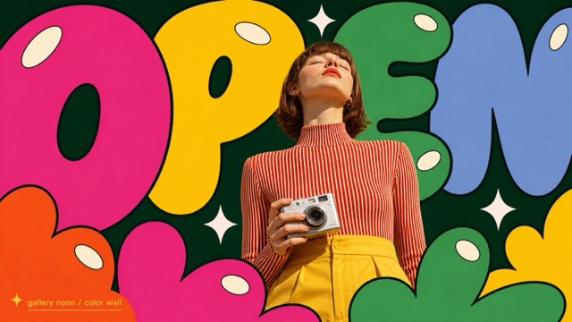 Pop Bubble Letter Photo Poster Style preview