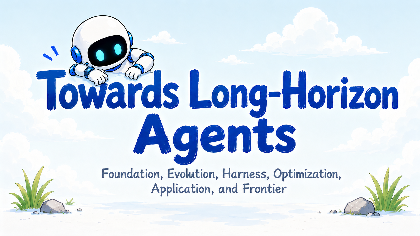 Toward Long-Horizon AI Agents — Foundations, Evolution, Harnesses, Optimization, Applications, and Frontiers