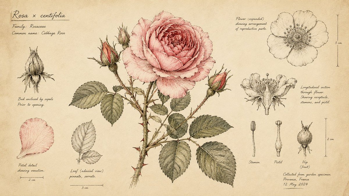 Infographic / Edu Visual - Hand-Drawn Botanical Sketchbook Illustration - Image 1