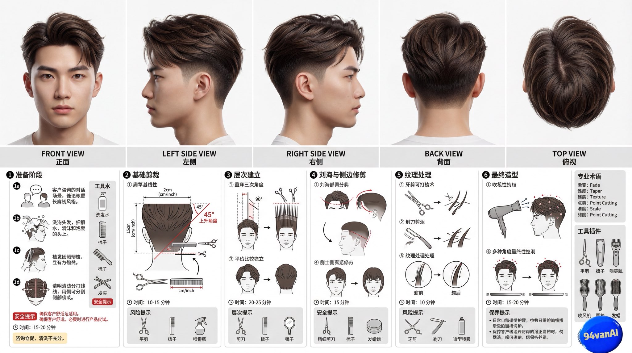 发型设计提示词生成器