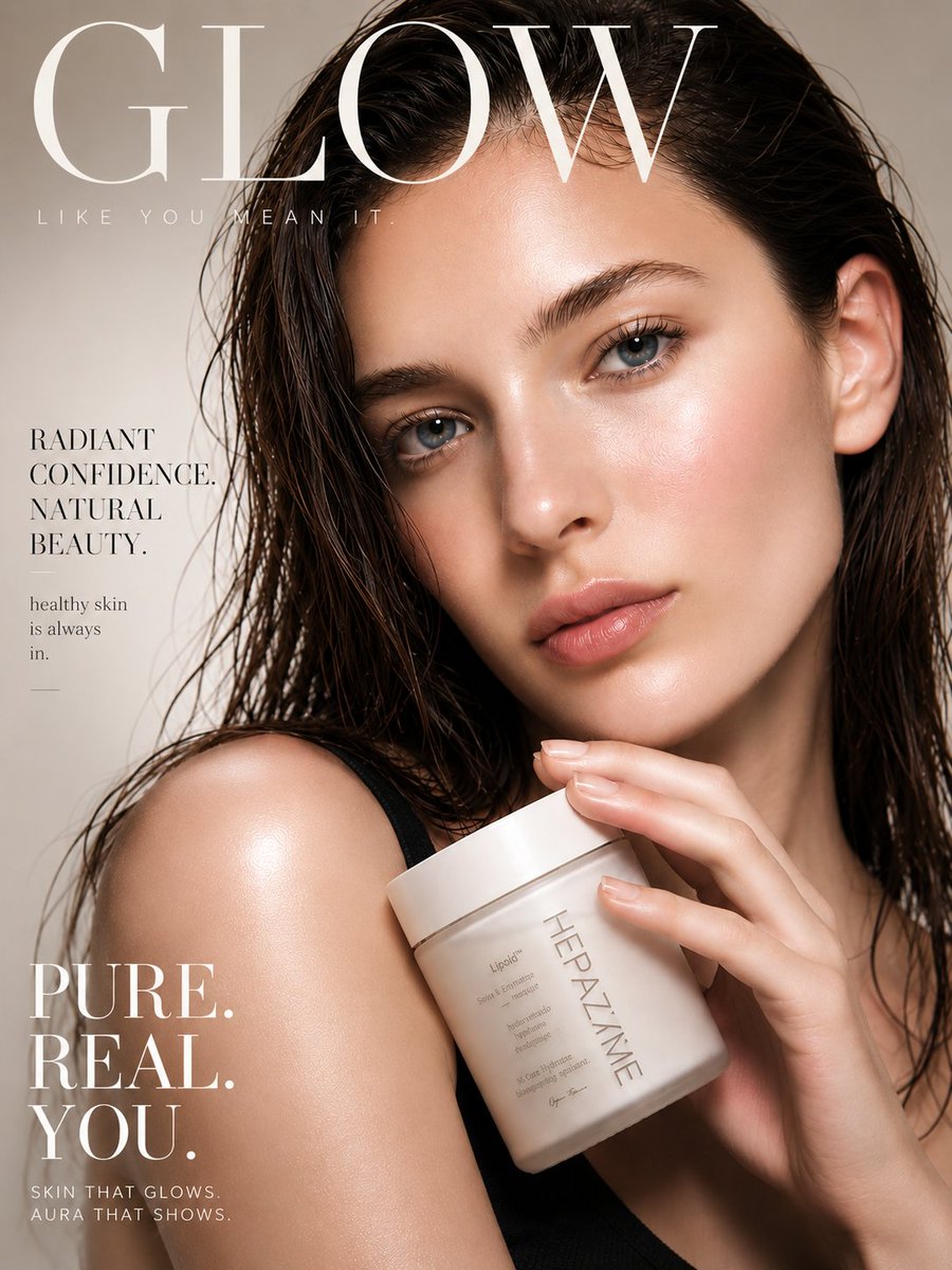 Product Marketing - Luxury Skincare Fashion Editorial Poster - Image 1