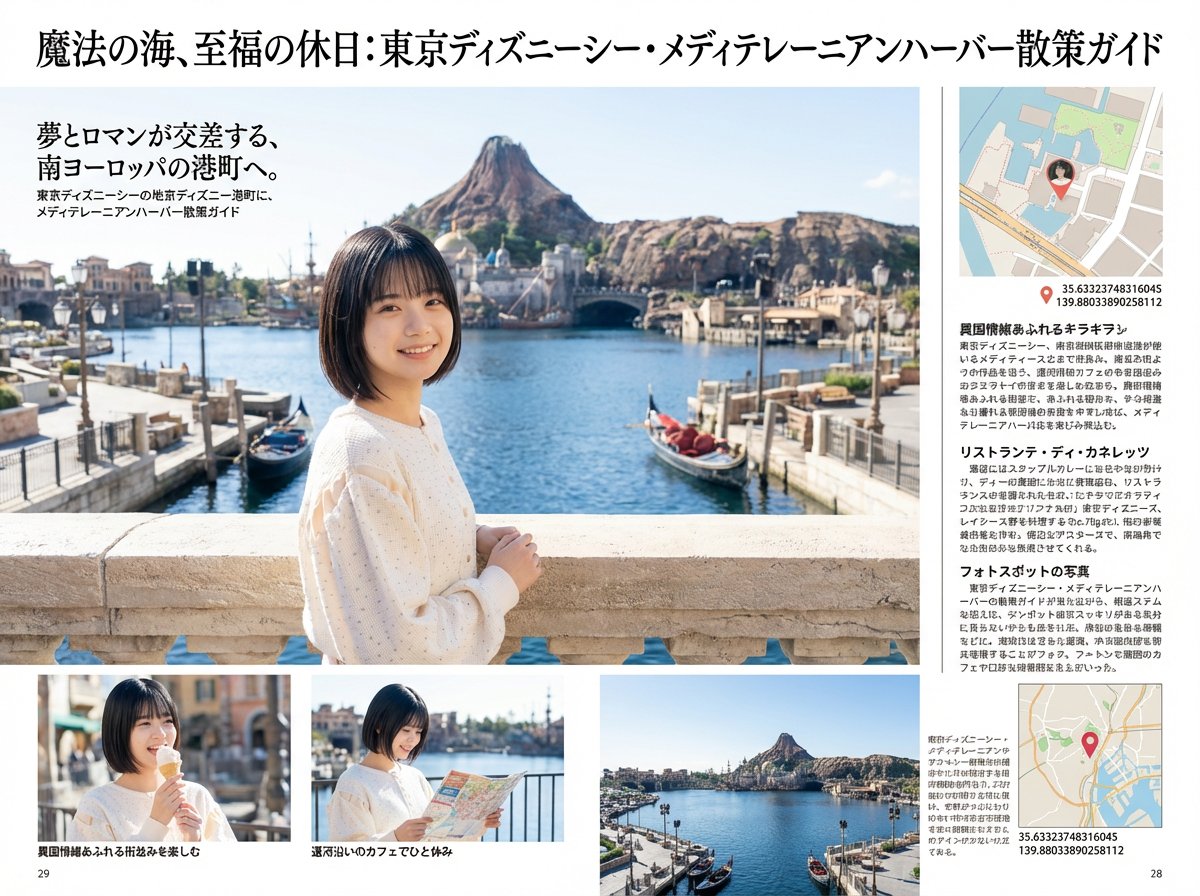 指定地点のキャラクター観光写真集