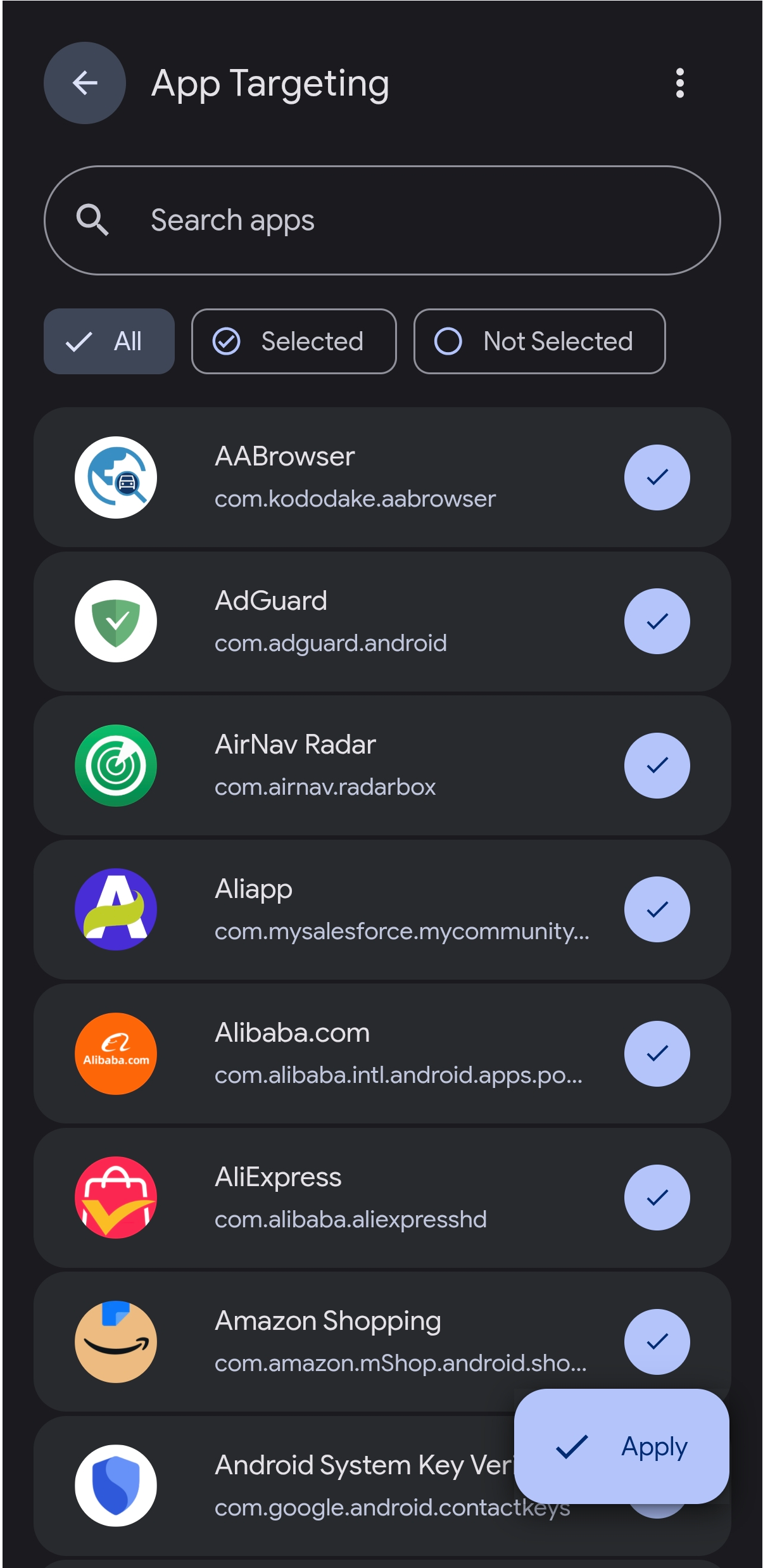 App Targeting