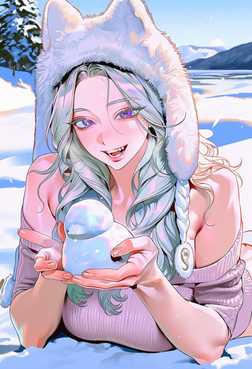 雪中站立