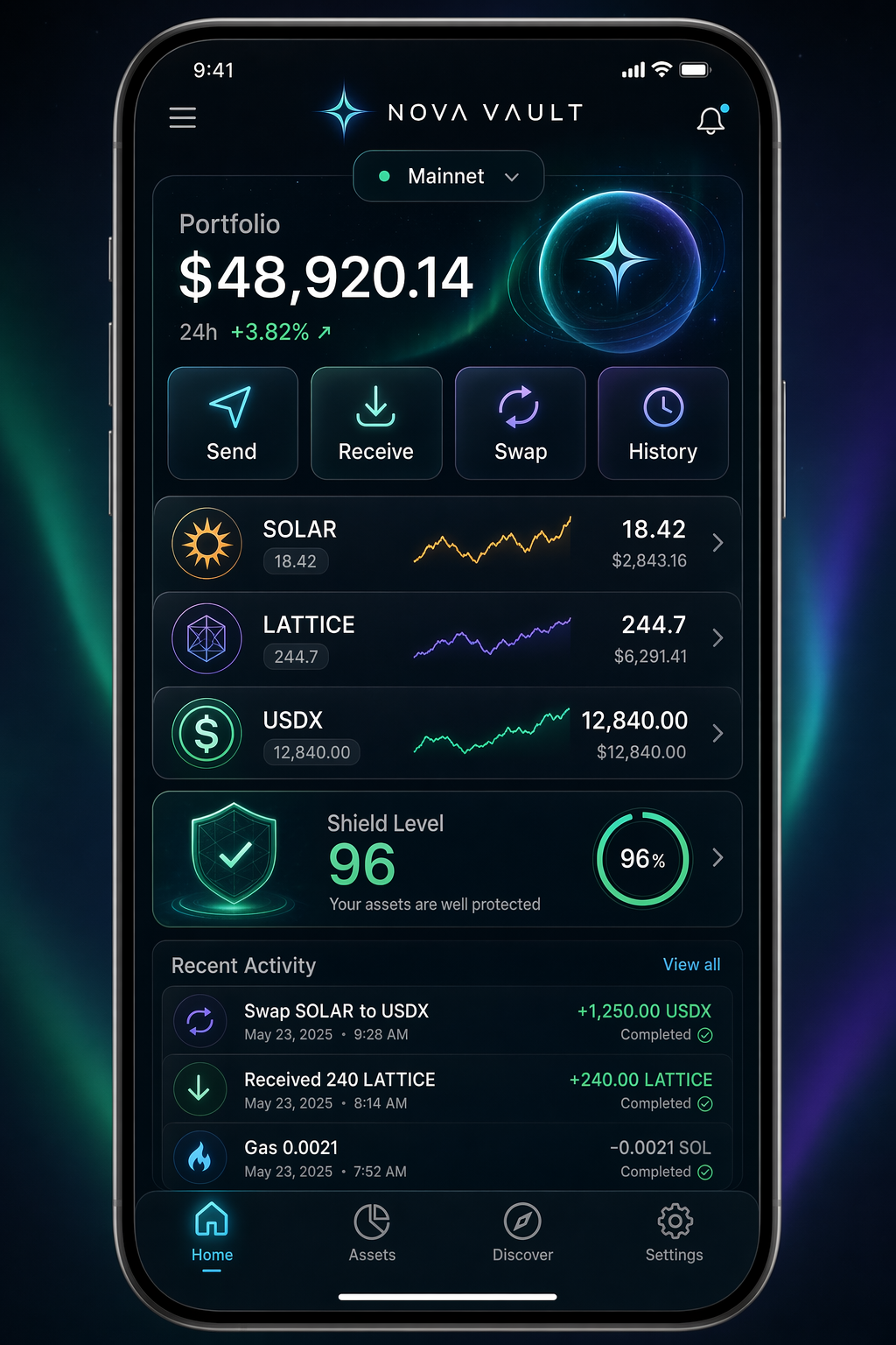 Web3 Wallet Interface Concept