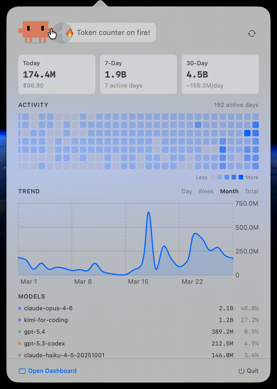 Menu Bar App