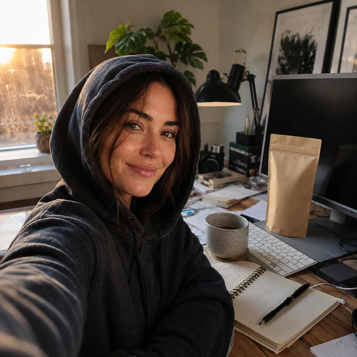 Desk Coffee Morning Ritual