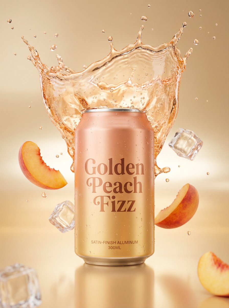 Gemini 3.0 Nano Banana Pro - Golden Peach Fizz