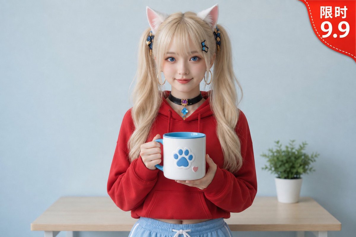 E-commerce Main Image - Character Outfit and Text Overlay Edit - Image 1