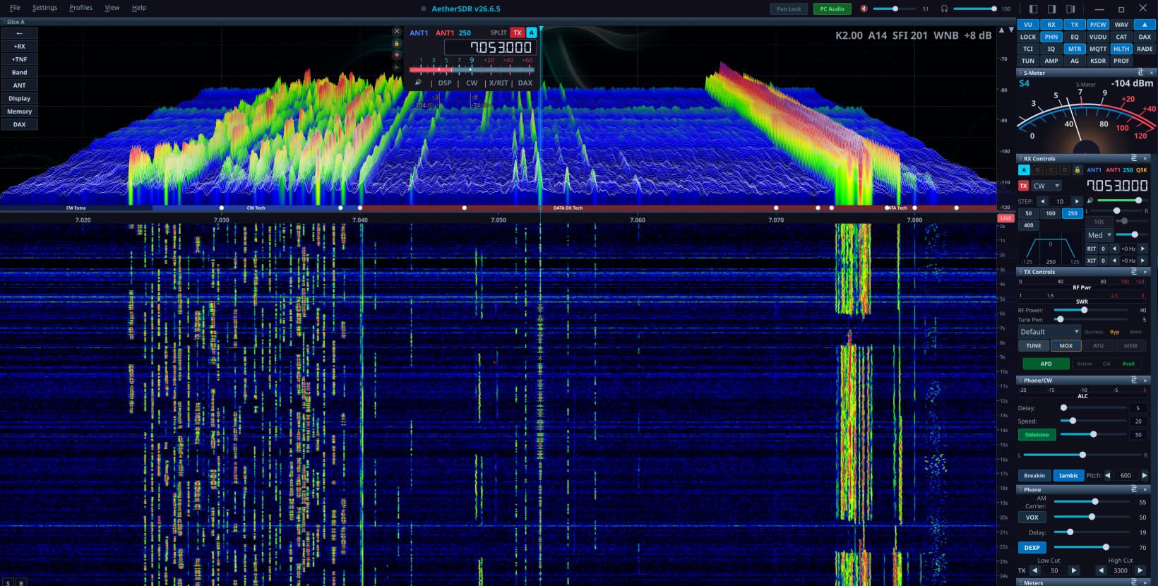 AetherSDR Screenshot