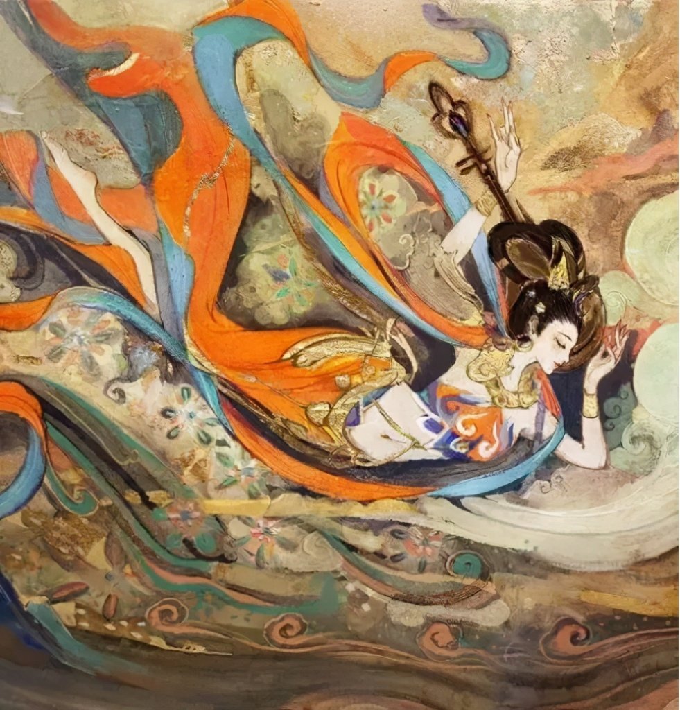 剪纸艺术复现敦煌飞天壁画
