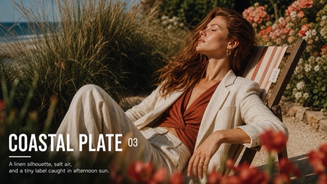 Sunlit Supermodel Nameplate Editorial preview